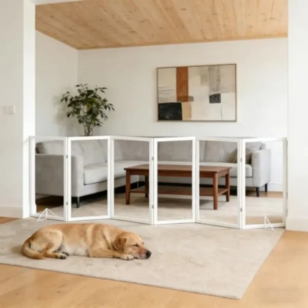 Extra-Wide Clear Pet Gate