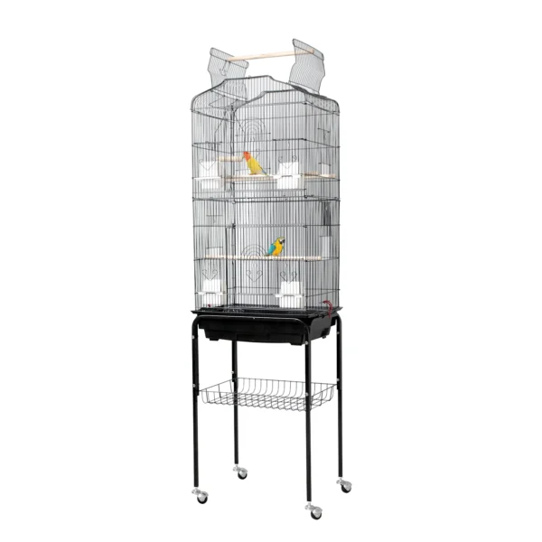 Large Bird Cage with Open Play Rooftop
